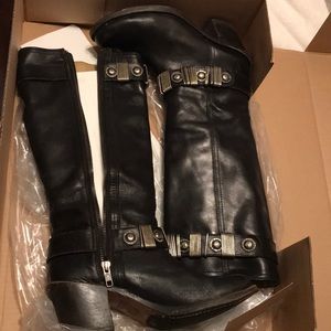 Frye Black Leather Boots